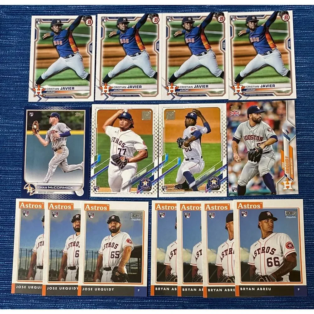 133 Card Lot Astros Topps Bowman Chrome Modern RC Bowman 1st Prospect 2019-22 - Picture 4 of 10